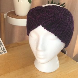 Purple & black headband